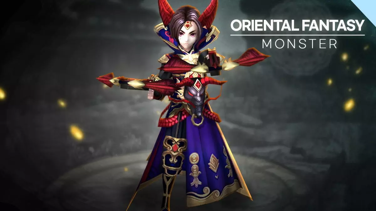 Oriental Fantasy Monster - William Low-poly 3D model