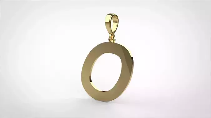 pendant alphabet comic sans  O medium 