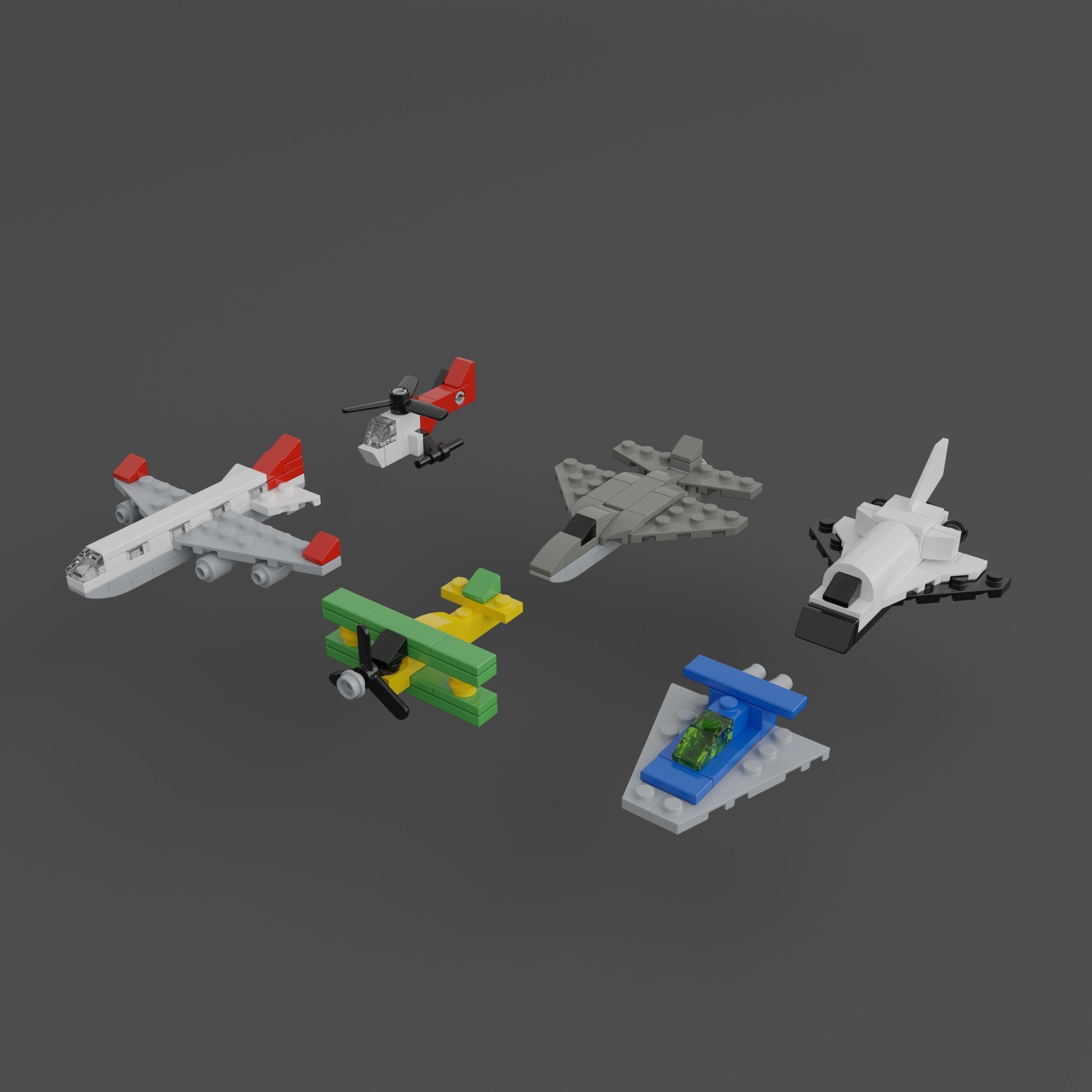 LEGO Mini Vehicles Pack 3D model_1