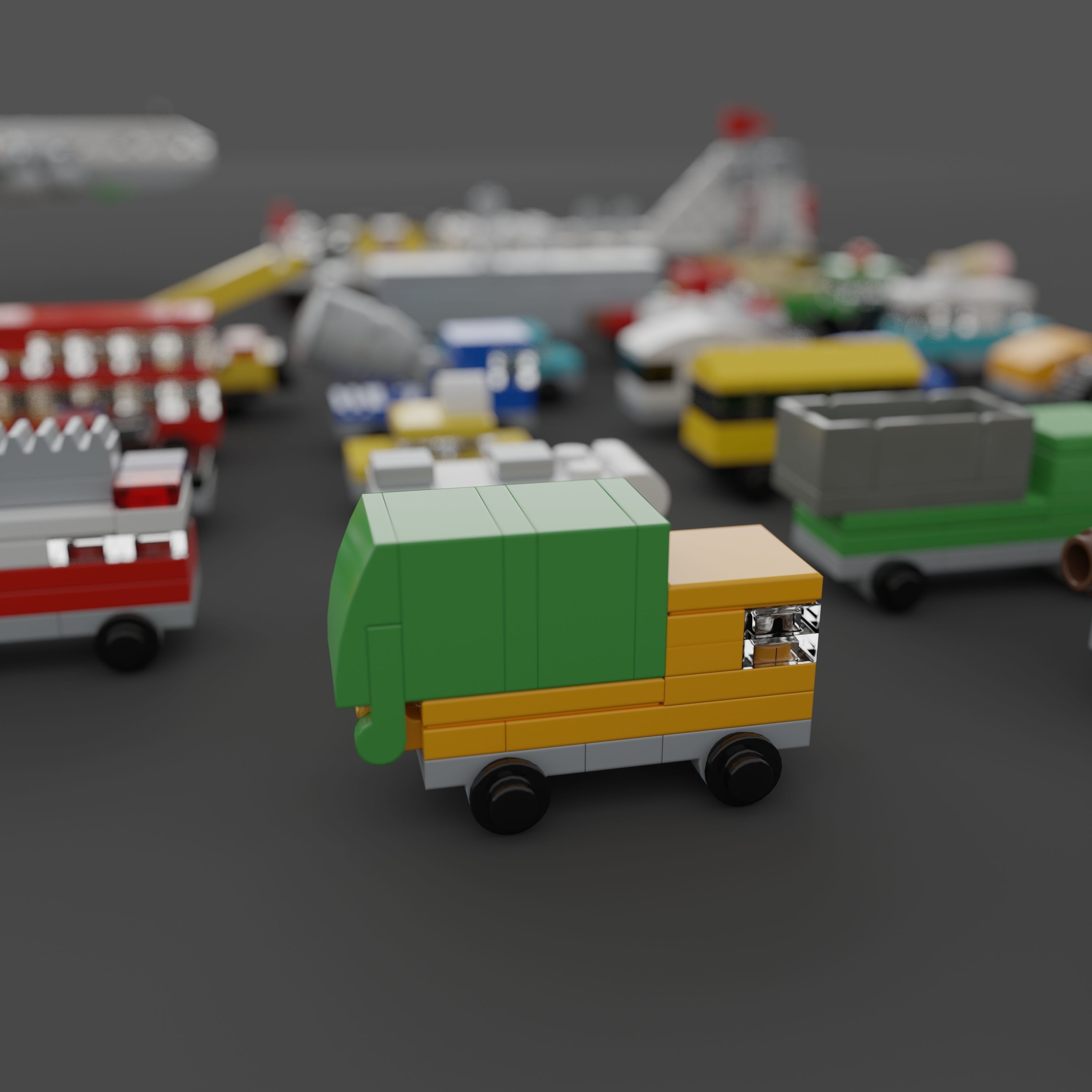 LEGO Mini Vehicles Pack 3D model_6