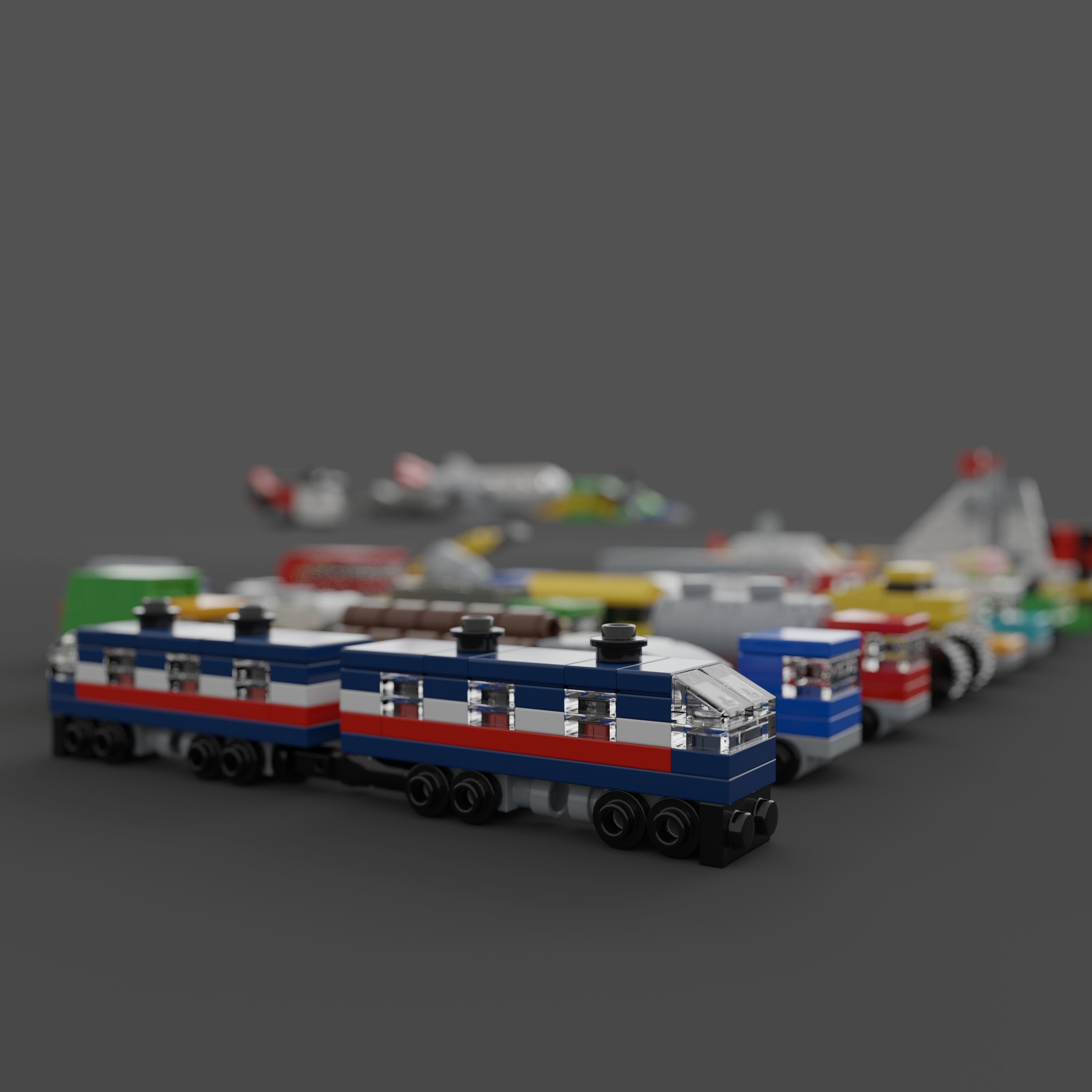 LEGO Mini Vehicles Pack 3D model_5
