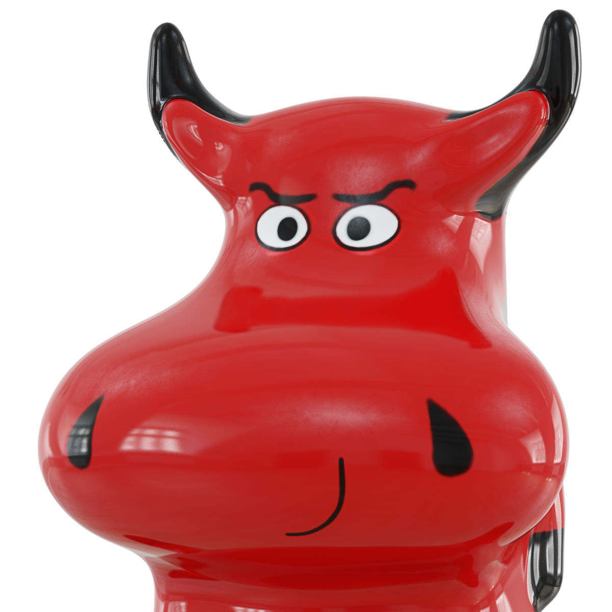 Garden figurine cow 3D model_5