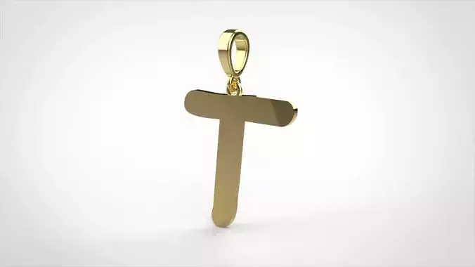 pendant alphabet comic sans  T medium 