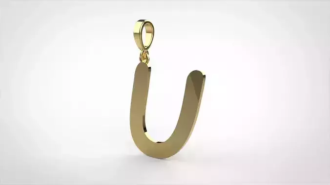 pendant alphabet comic sans  U medium 