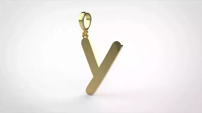 pendant alphabet comic sans  Y medium 