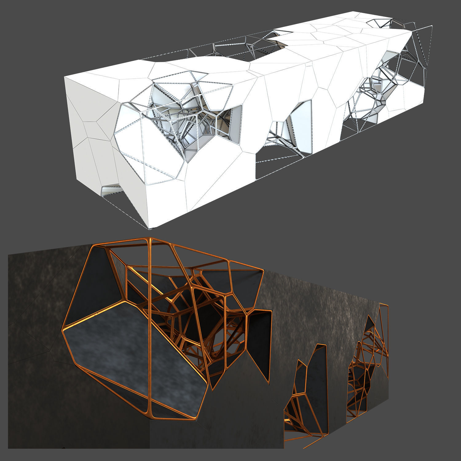 Voronoi Table vol01 3D model_2