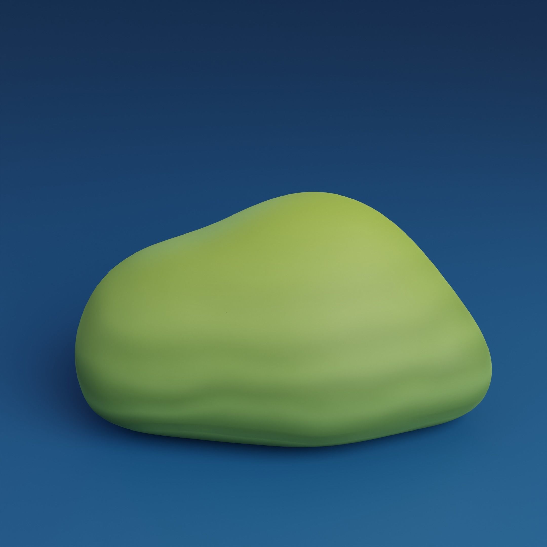 Cartoon bushes Low-poly 3D model_4