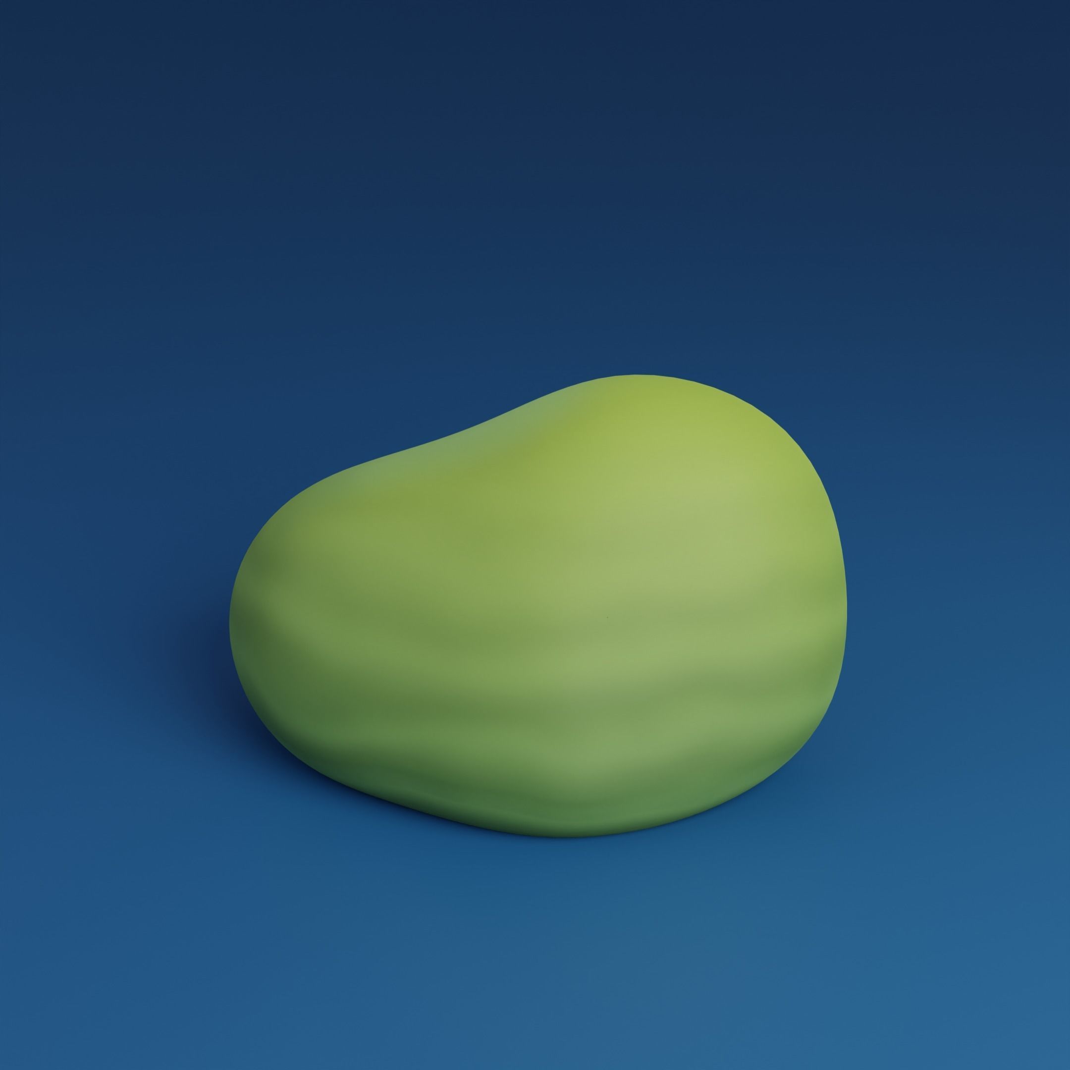 Cartoon bushes Low-poly 3D model_2