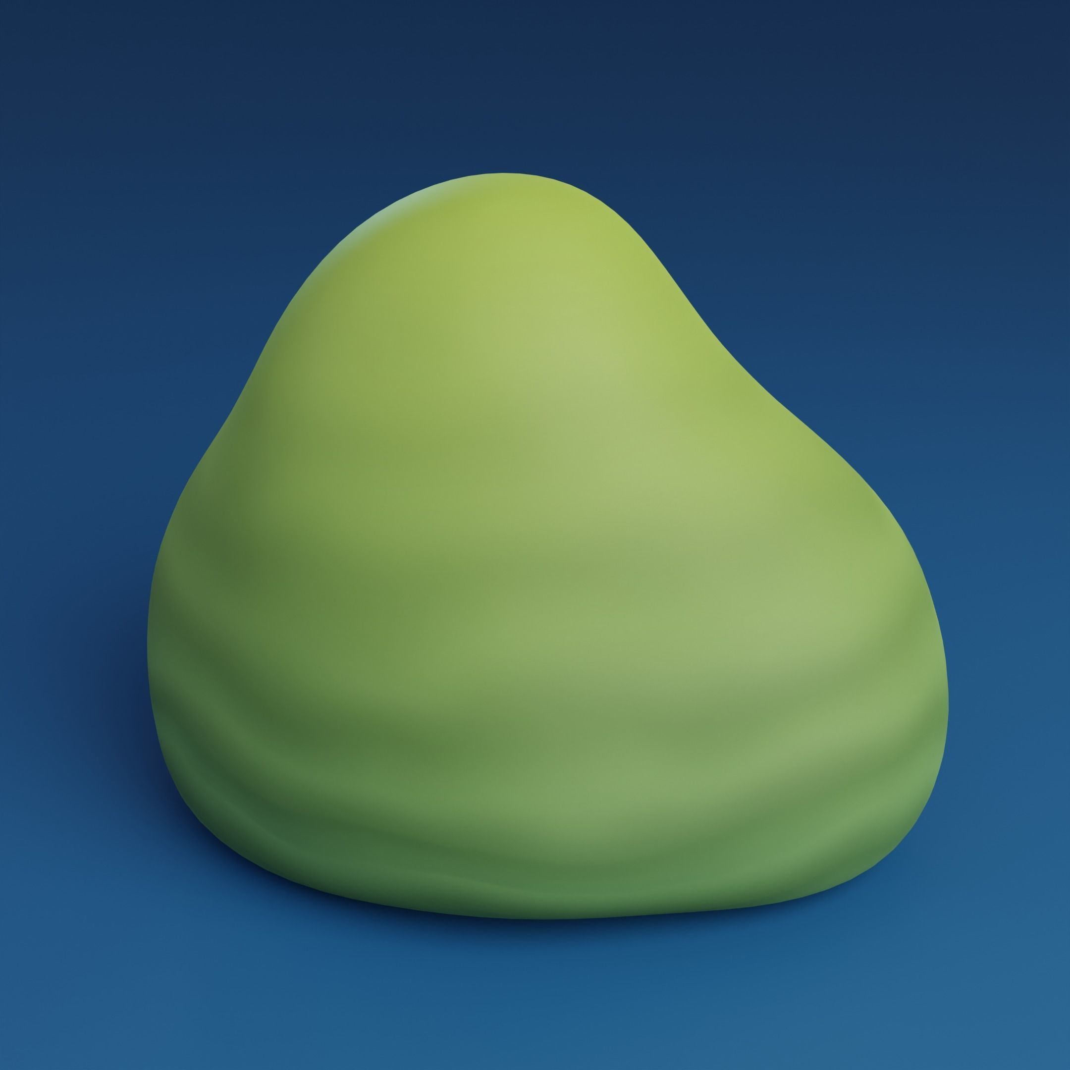 Cartoon bushes Low-poly 3D model_5