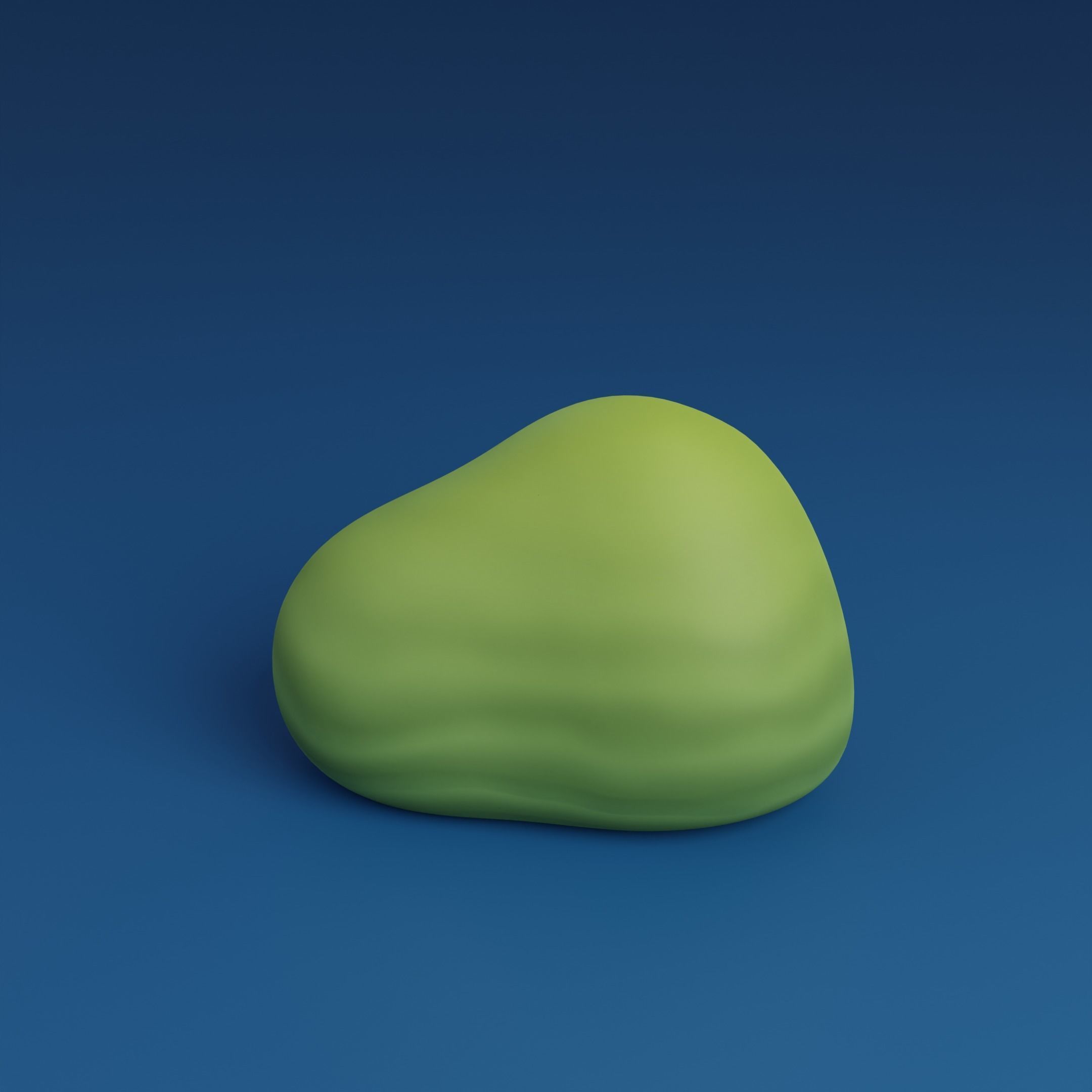 Cartoon bushes Low-poly 3D model_3