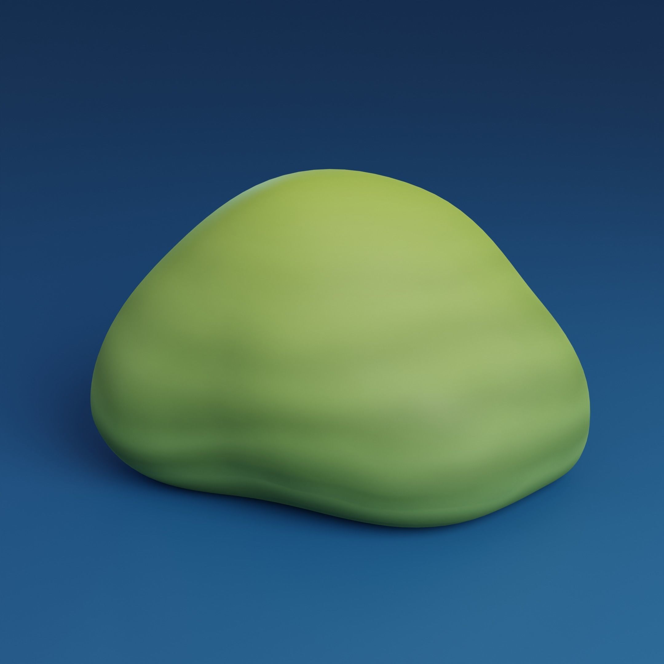 Cartoon bushes Low-poly 3D model_6