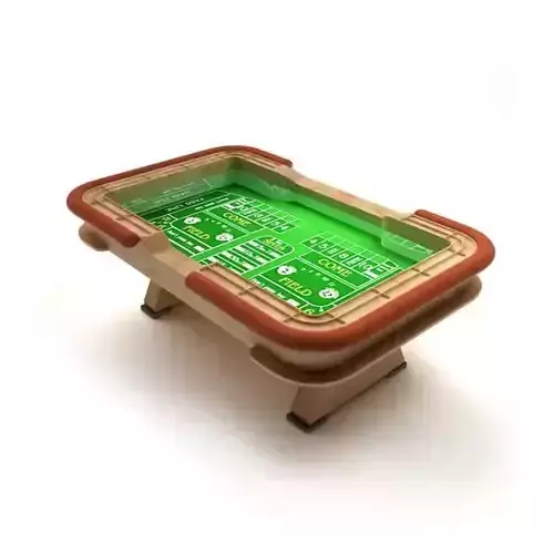 Wood Gaming Table 3D model