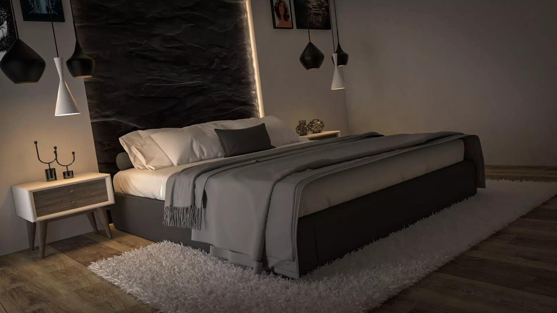 bed room Free 3D model