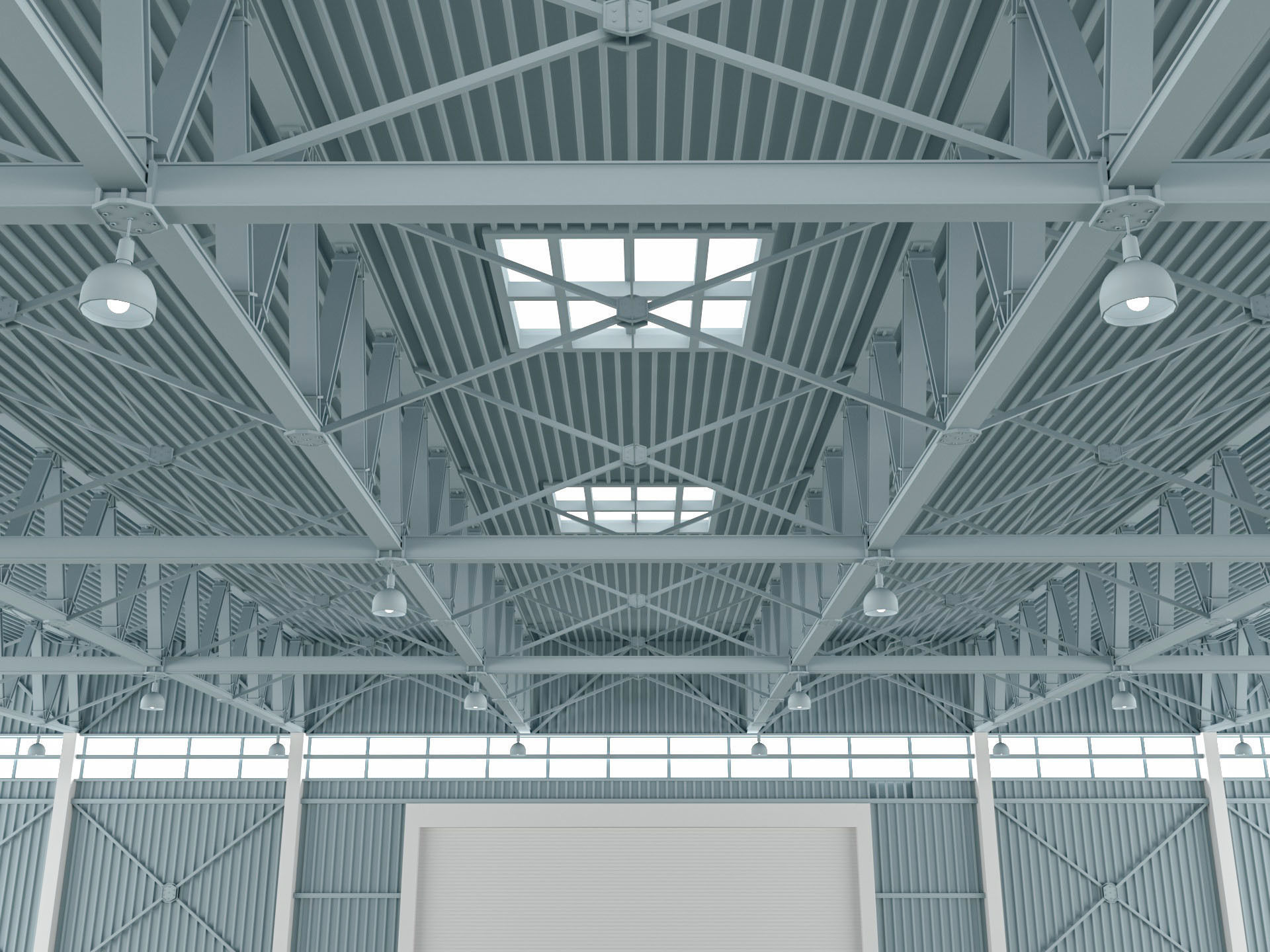 Airplane Hangar 3d Model 3D model_8