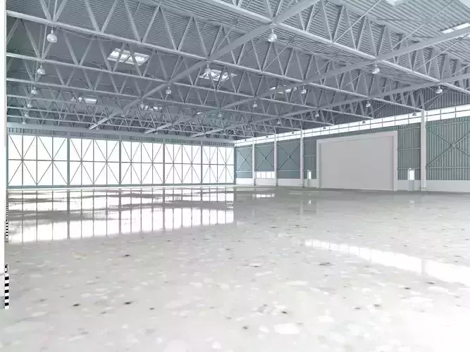 Airplane Hangar 3d Model