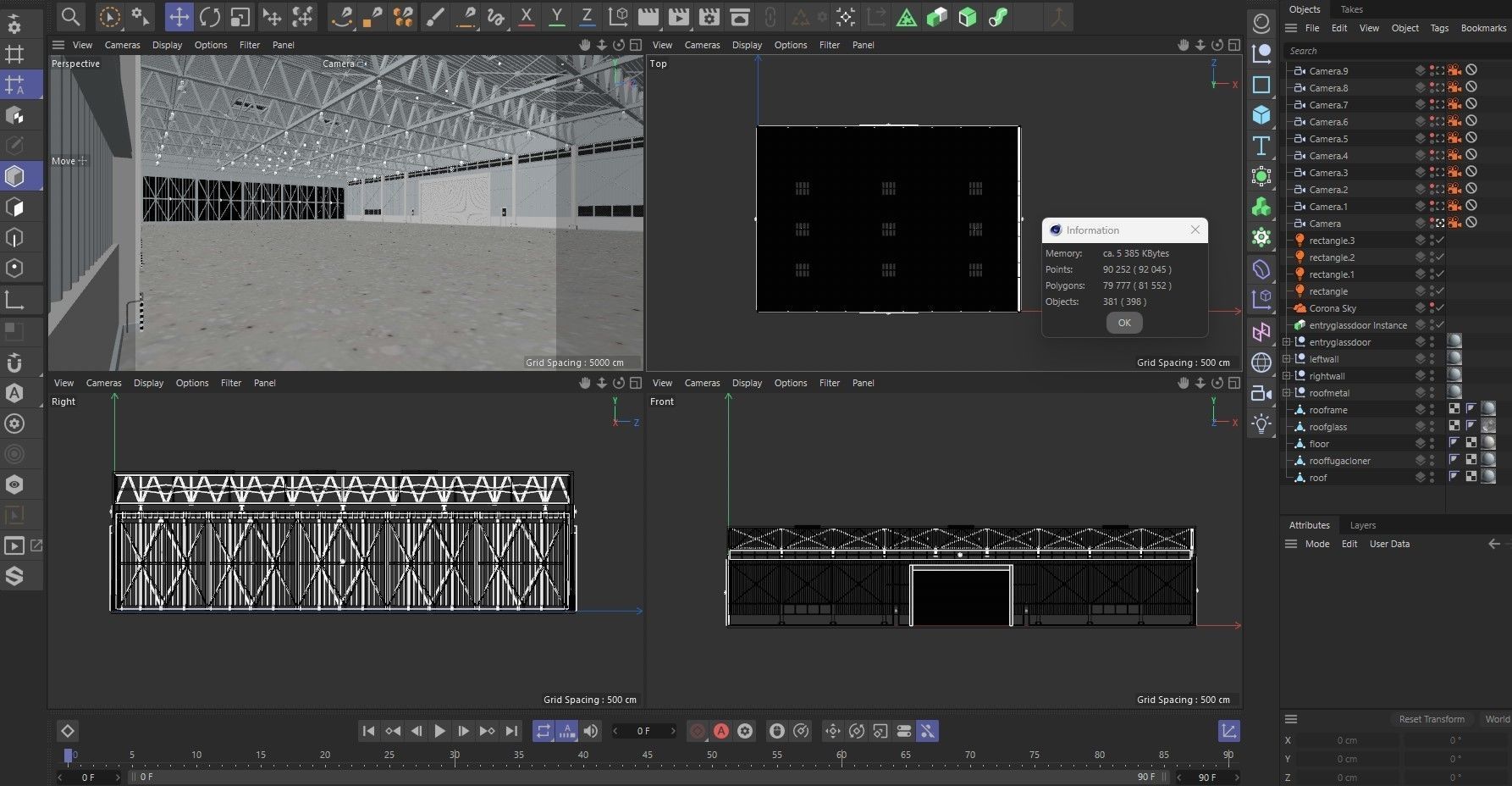 Airplane Hangar 3d Model 3D model_25
