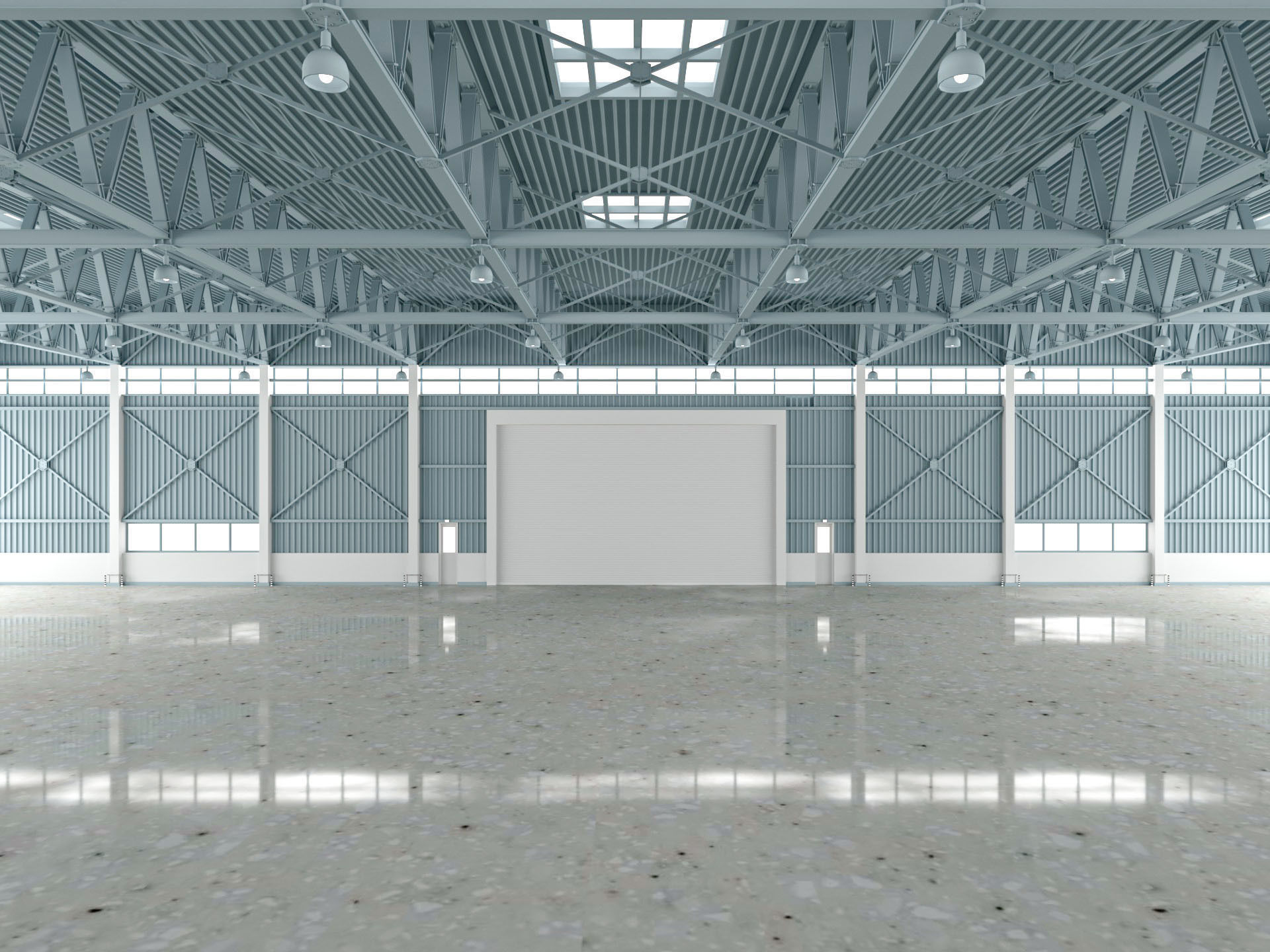 Airplane Hangar 3d Model 3D model_4