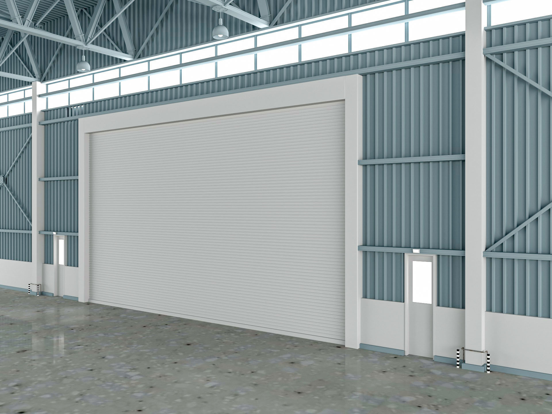 Airplane Hangar 3d Model 3D model_6