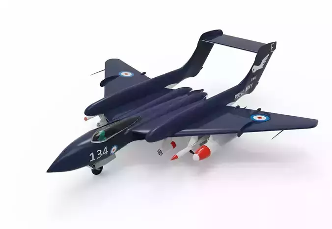 DH 110 Sea Vixen 3D model