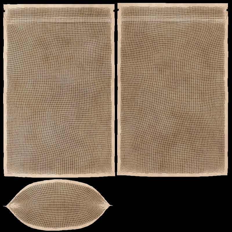 Craft Zipper Pouch Low-poly 3D model_5