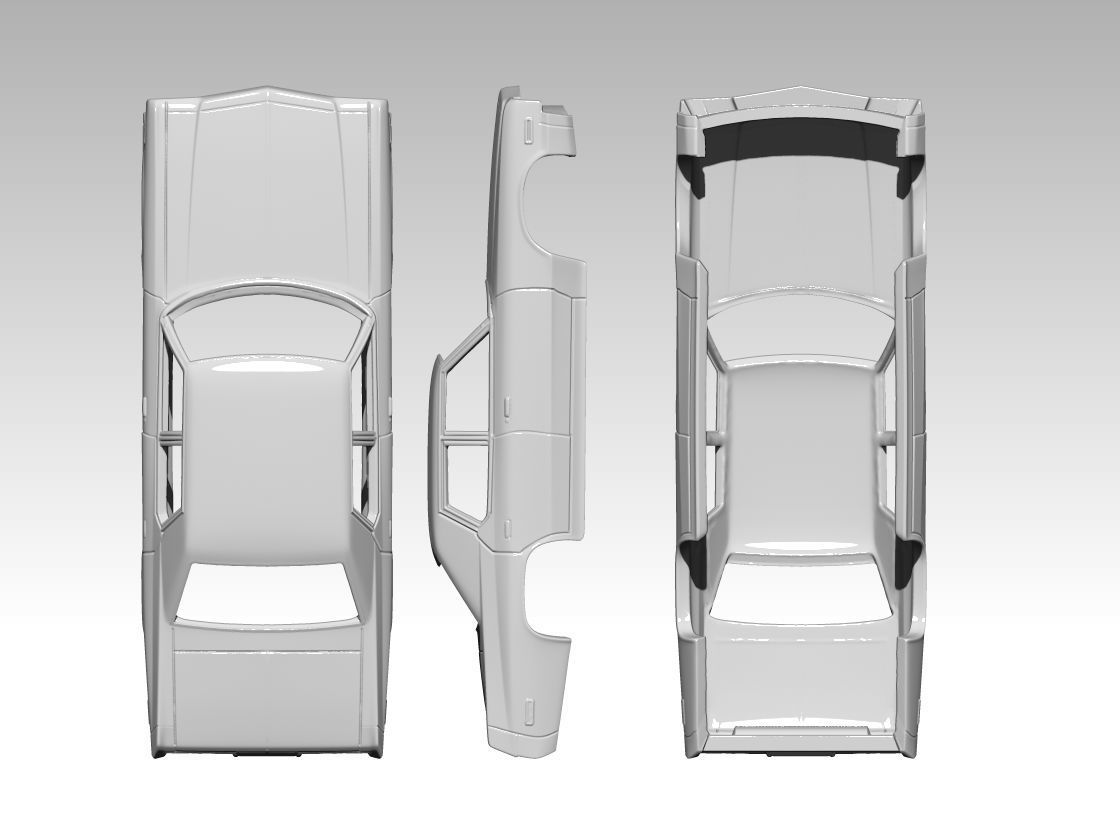 Dodge Monaco HighDetailed 3D print model_2