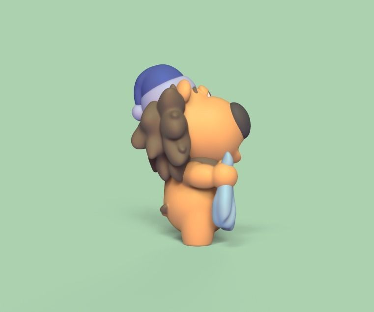 Sleepy Lion 3D print model_2