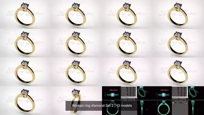 Woman ring diamond S2