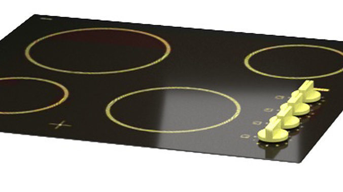 set of hobs Bosch Low-poly 3D model