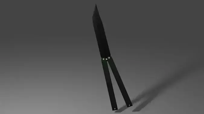 butterfly knife no UV game ready