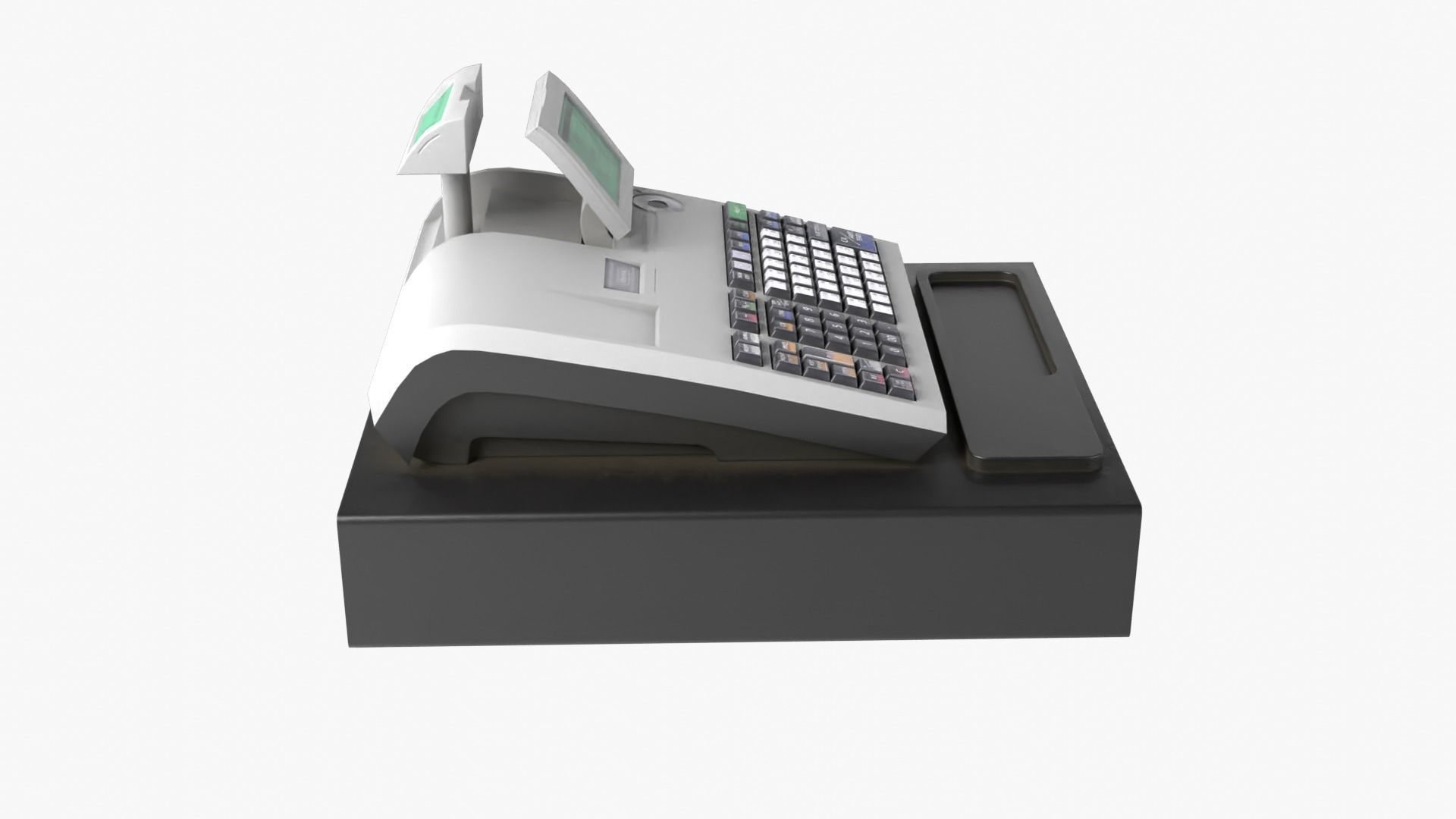 Cash Register Low-poly 3D model_8