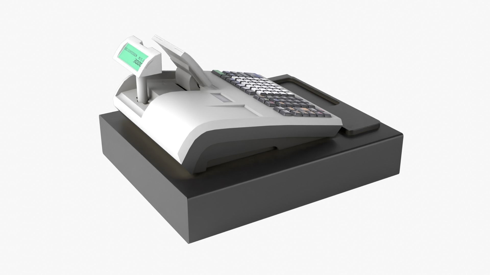 Cash Register Low-poly 3D model_7