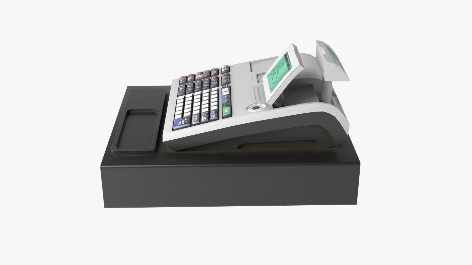 Cash Register Low-poly 3D model_2