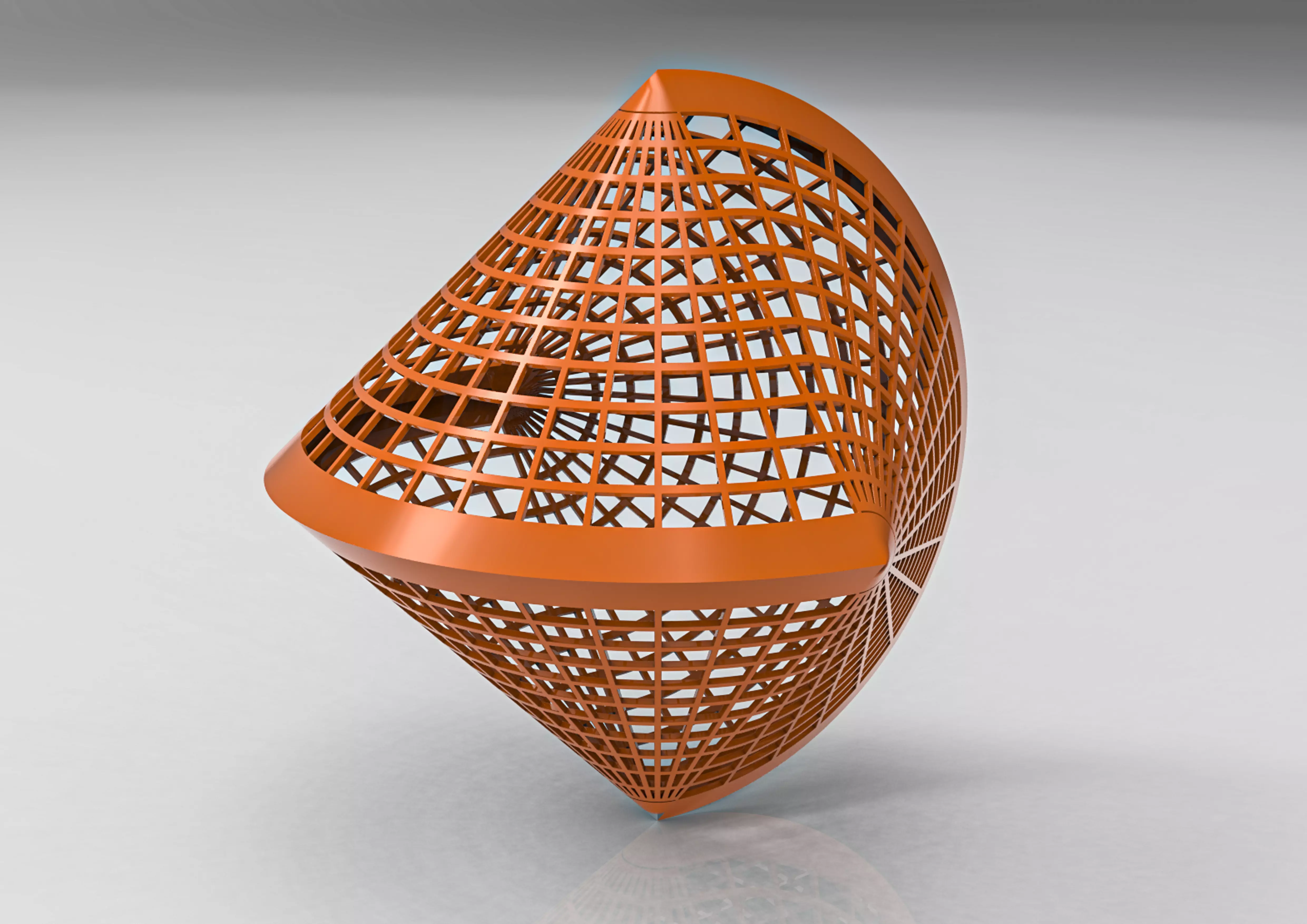 herizone orange triangular structure 3D print model_0