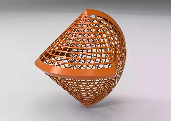herizone orange triangular structure 3D print model