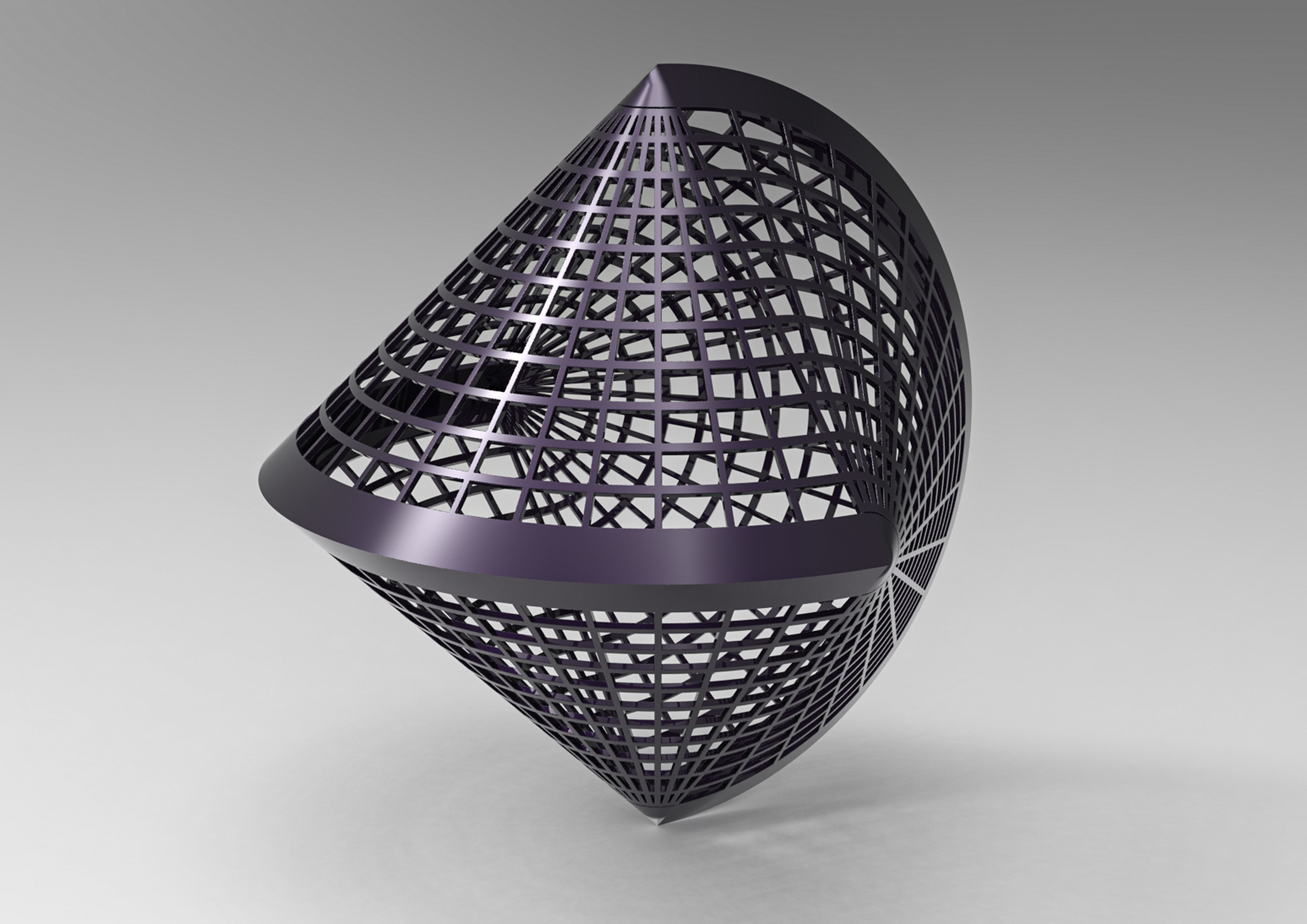 herizone orange triangular structure 3D print model_3