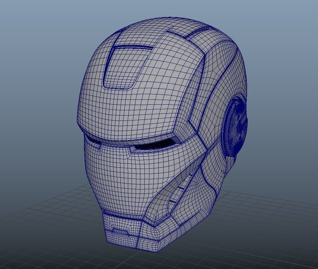 ironman Marvel super hero Helmet realistic highpoly metaverse 3D model_1