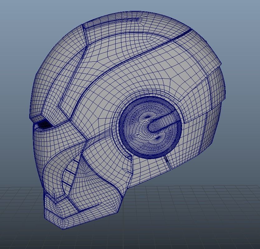 ironman Marvel super hero Helmet realistic highpoly metaverse 3D model_2