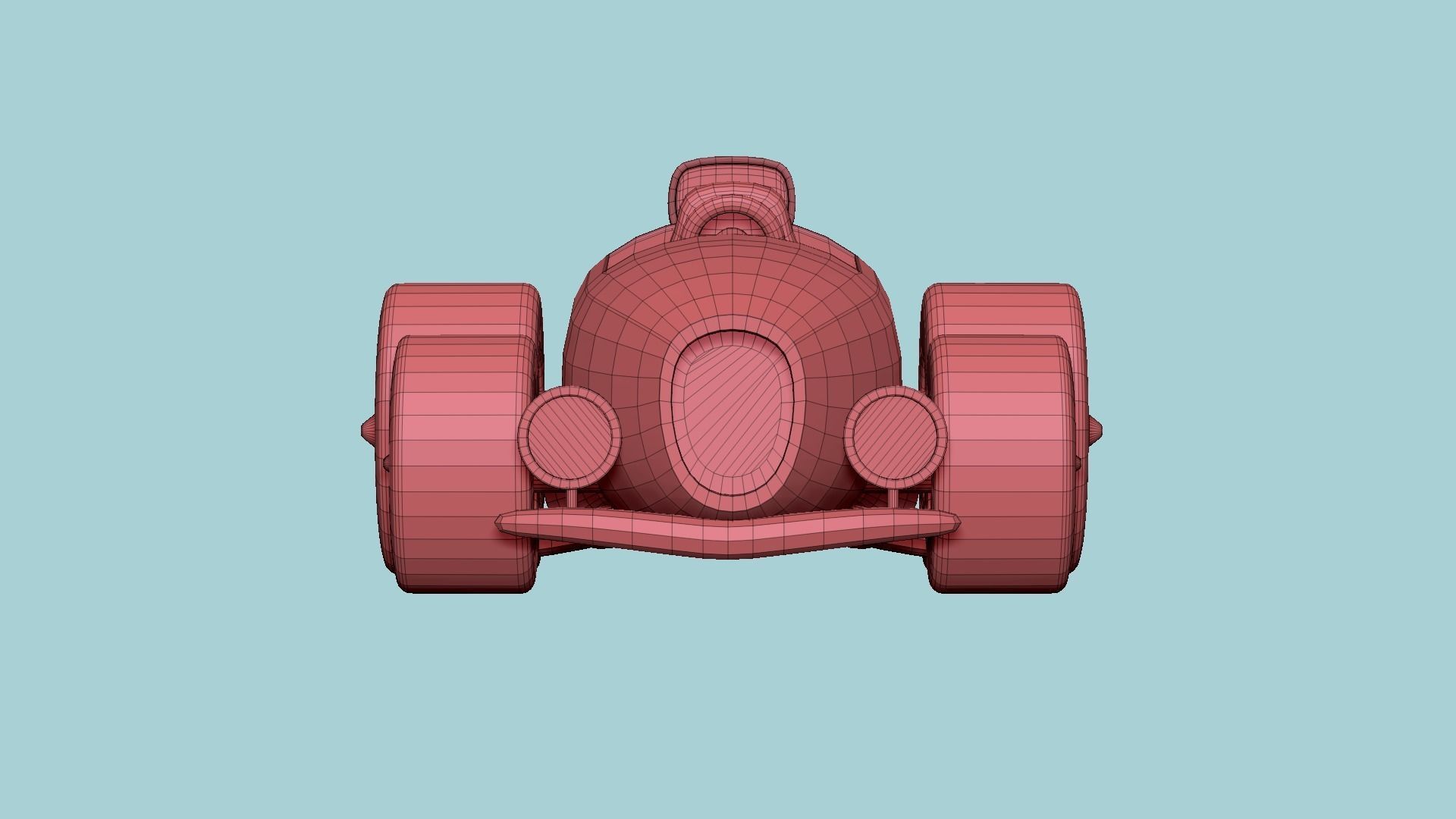 Cartoon Kart B09 Black - Vehicle Racing Design Low-poly 3D model_15