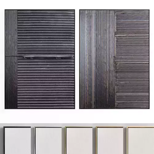 Plaster Two Photo Frame 05