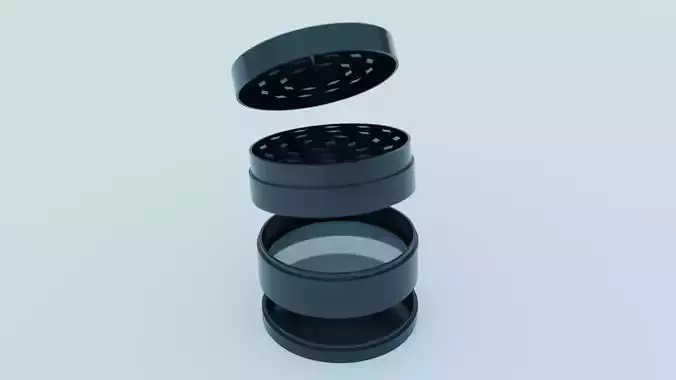 Cannabis Weed Grinder 3D model