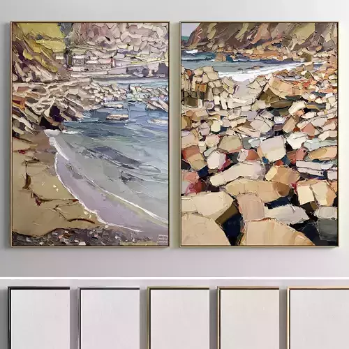 Plaster Two Photo Frame 06