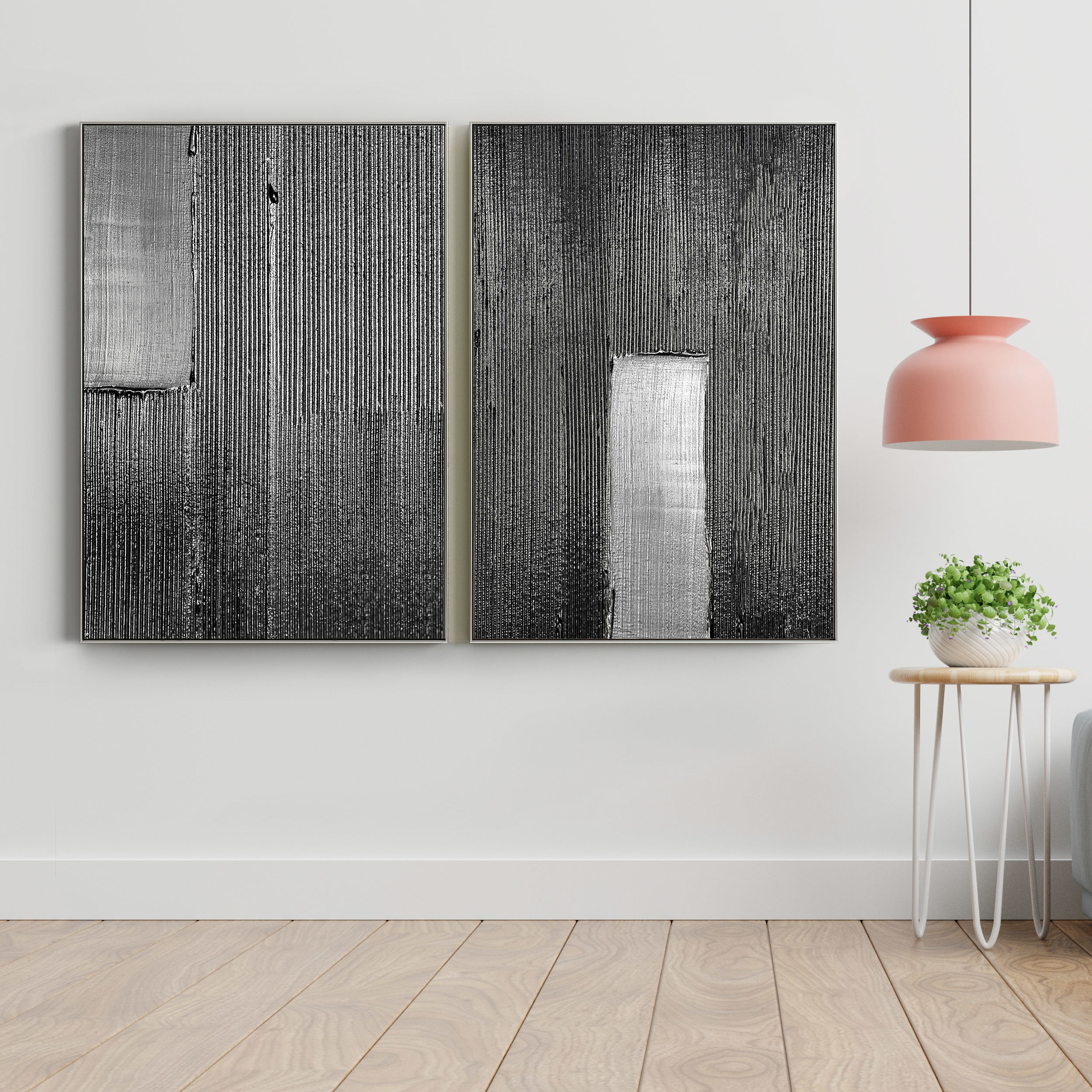 6 different Plaster Two Photo Frame 3D Model Collection_14