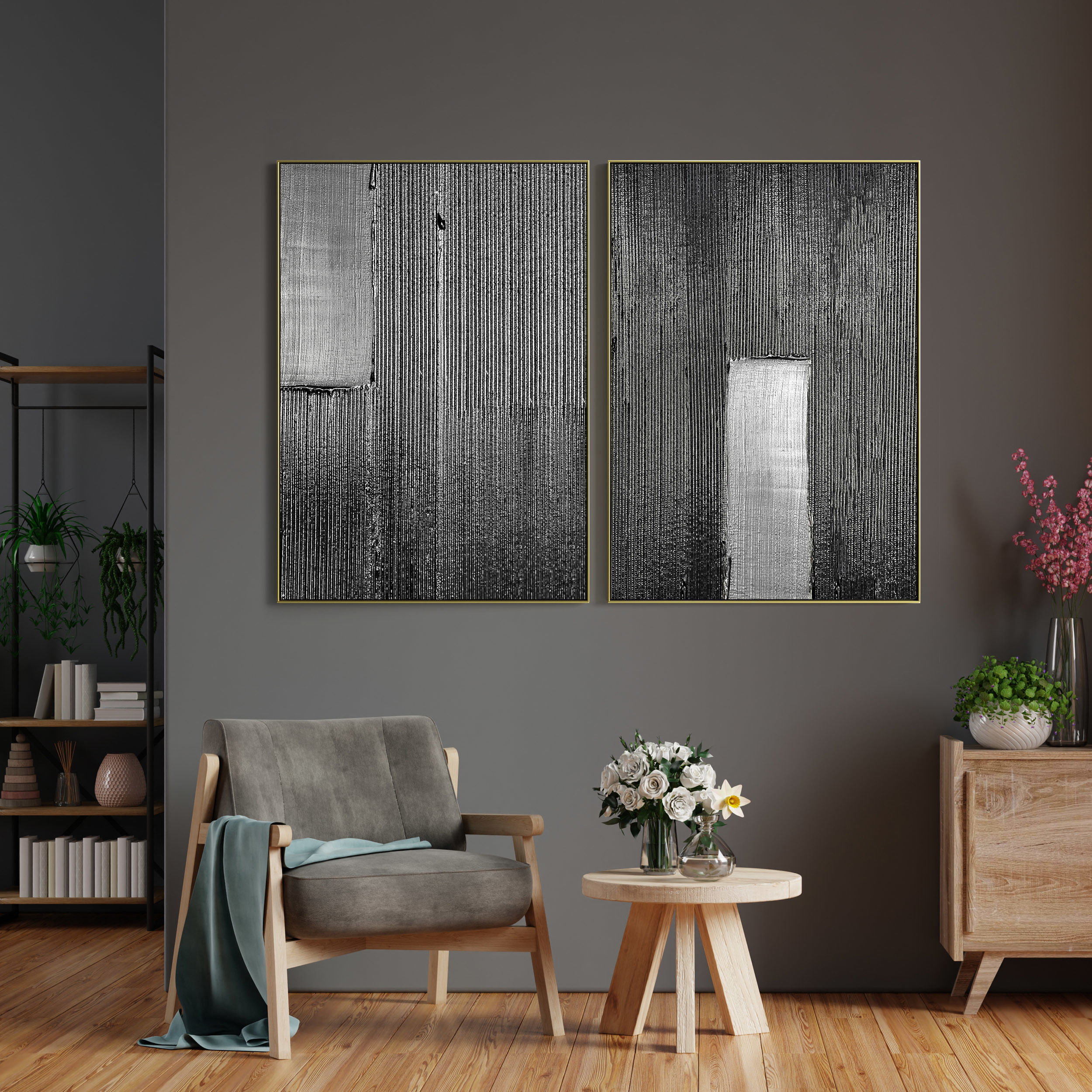 6 different Plaster Two Photo Frame 3D Model Collection_13