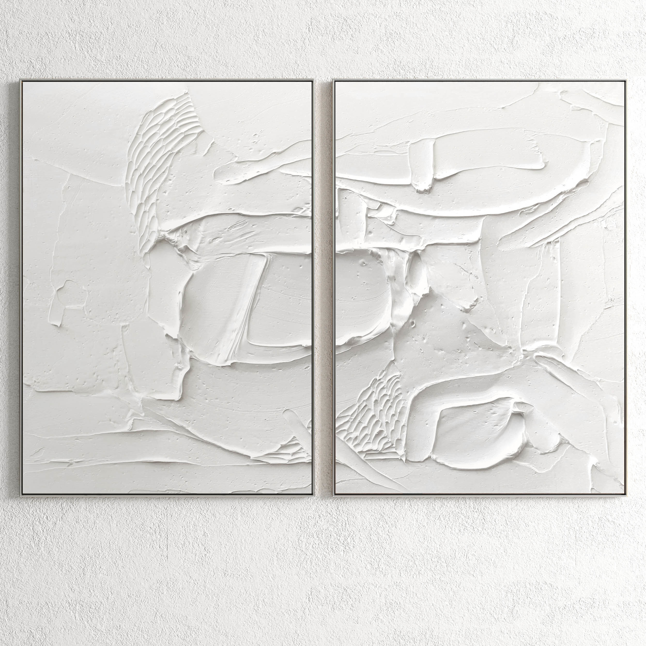 6 different Plaster Two Photo Frame 3D Model Collection_2