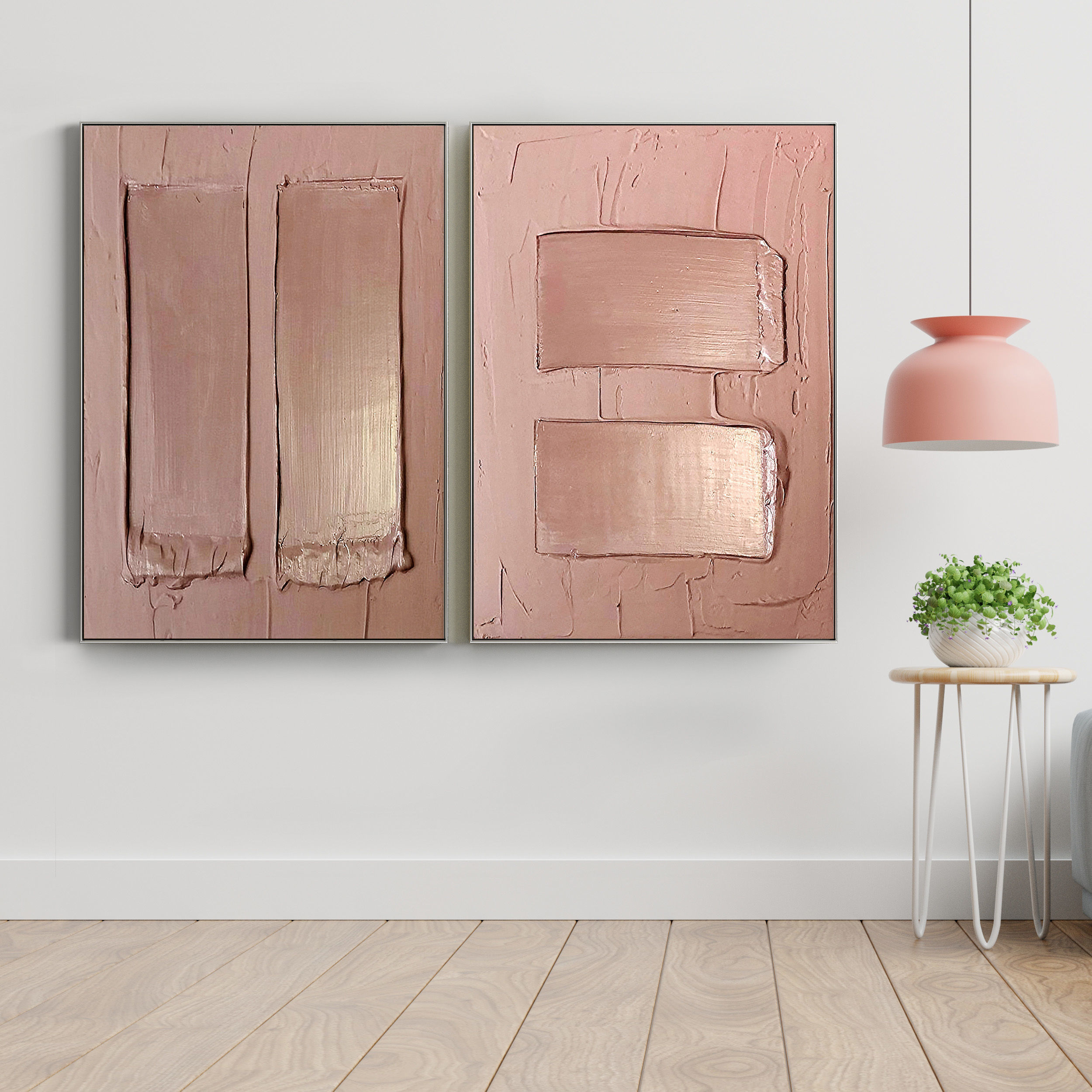 6 different Plaster Two Photo Frame 3D Model Collection_12