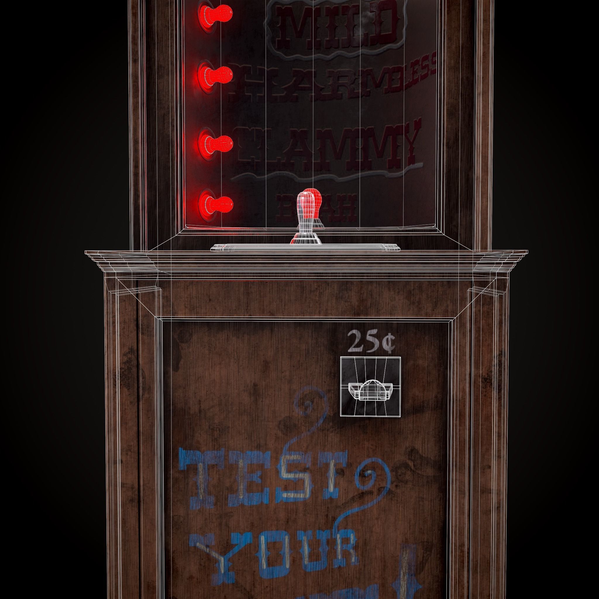 Love O Meter  Low-poly 3D model_4