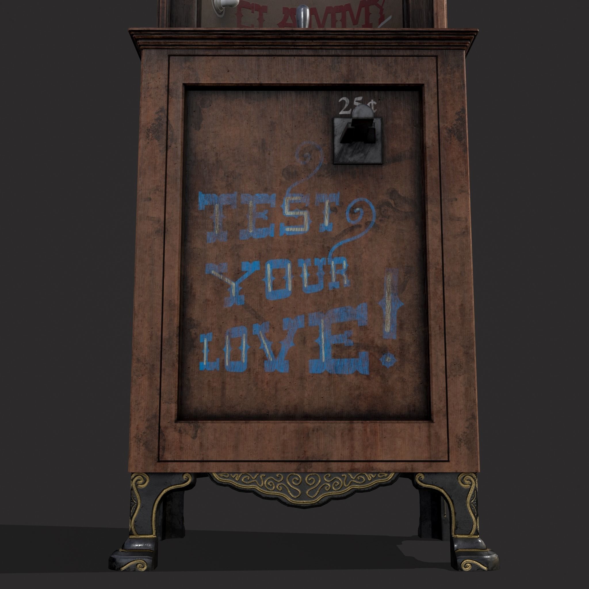 Love O Meter  Low-poly 3D model_12