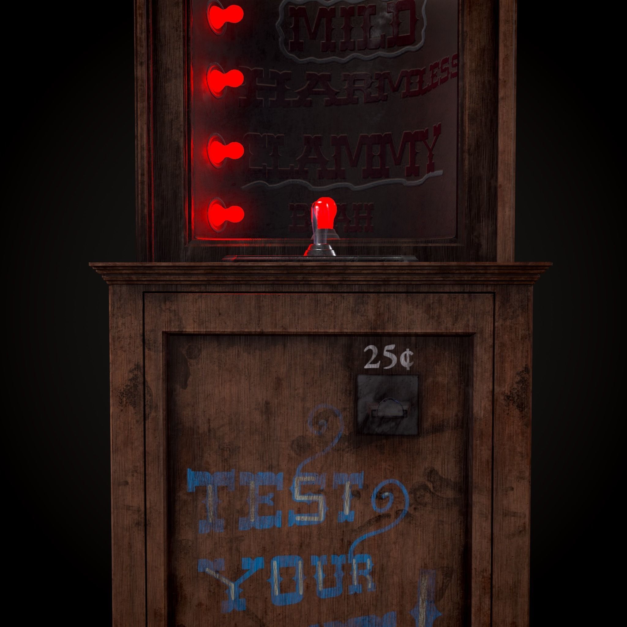 Love O Meter  Low-poly 3D model_5