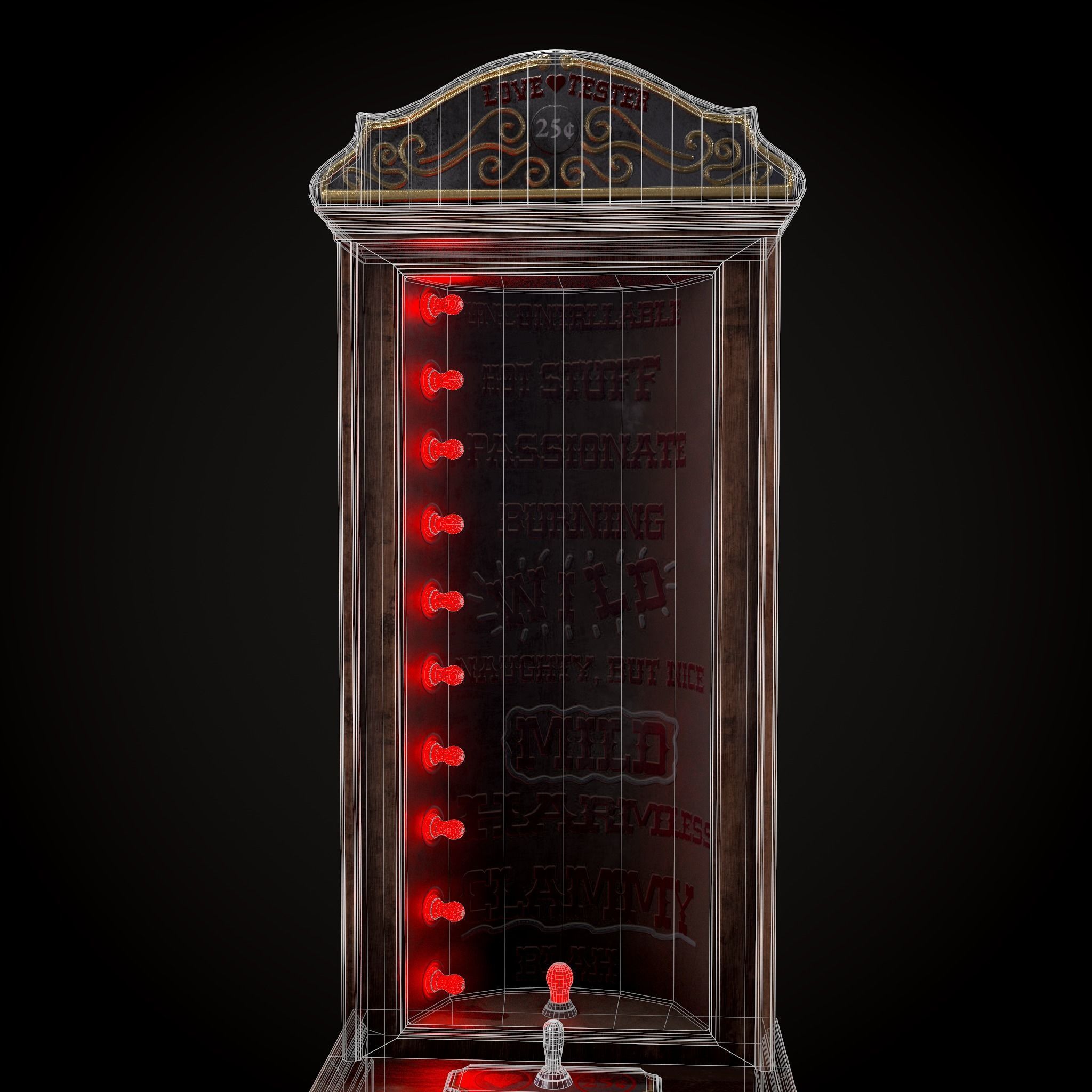 Love O Meter  Low-poly 3D model_7