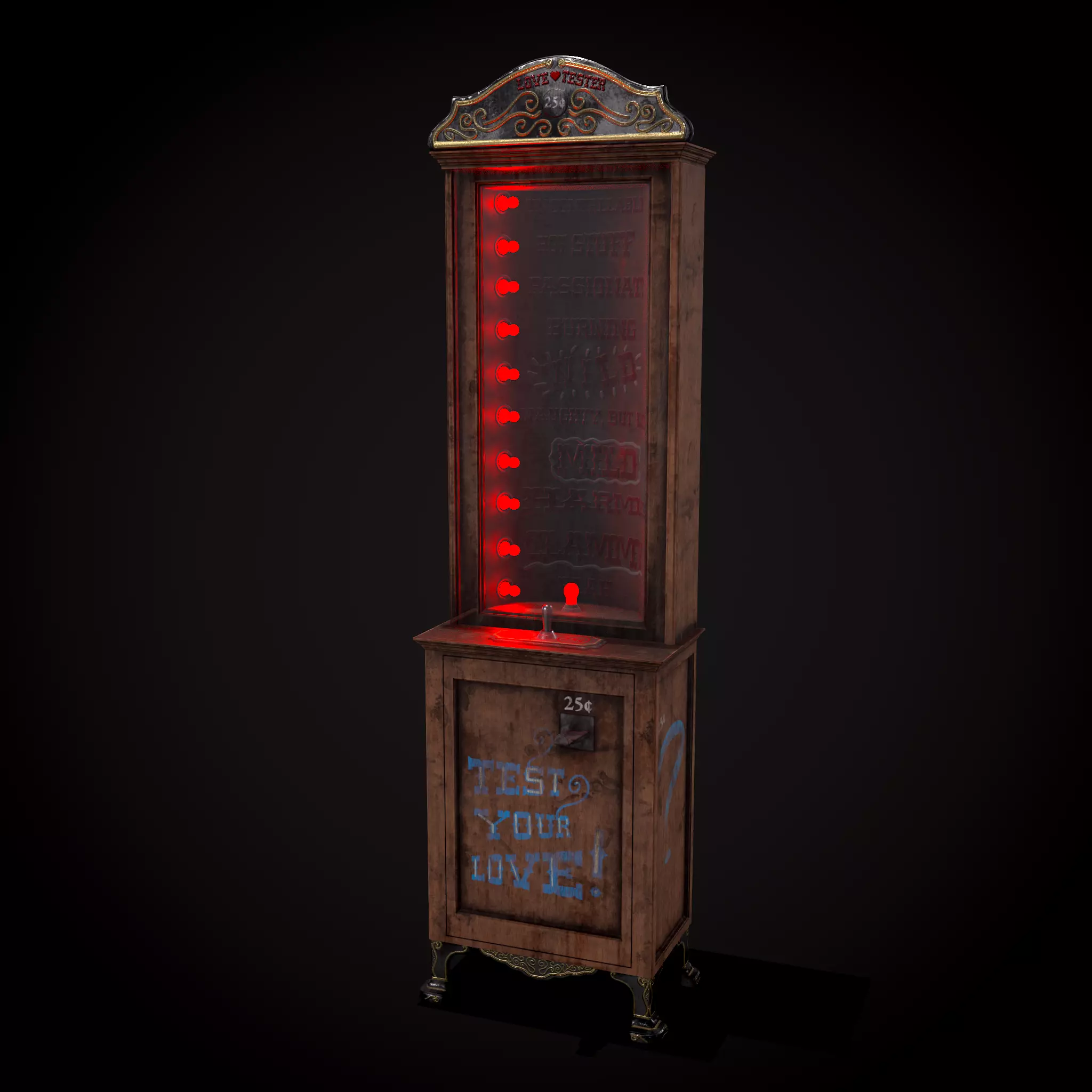 Love O Meter  Low-poly 3D model_0